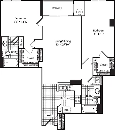 Floor plan D1 (Penthouse)