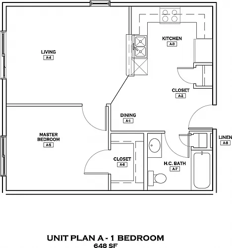 Floor plan 1 Bedroom