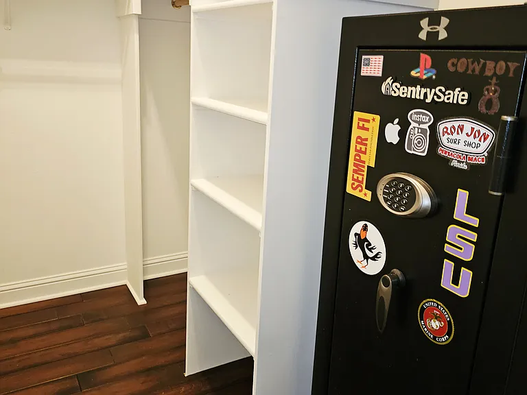 Master Closet with Gun Safe