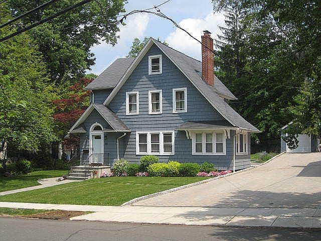 Front right, driveway, garage