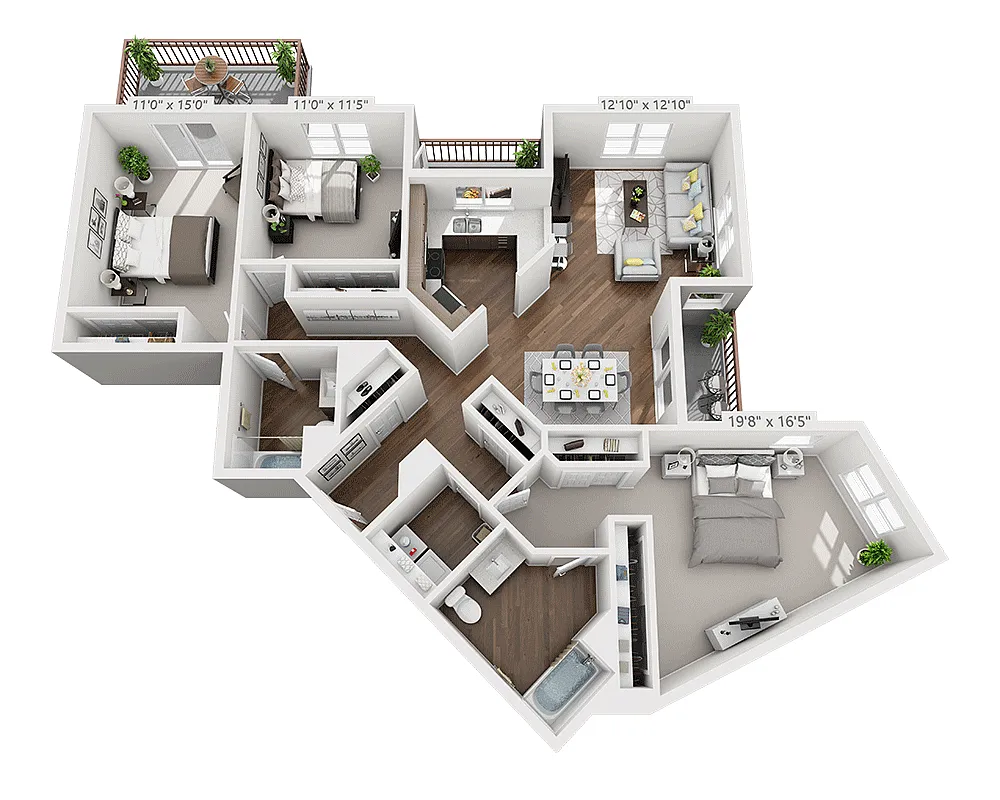 Floor plan C2B