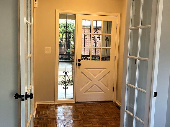 Front door as seen from the study