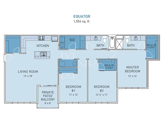 Floor plan Equator (Barrier-Free)