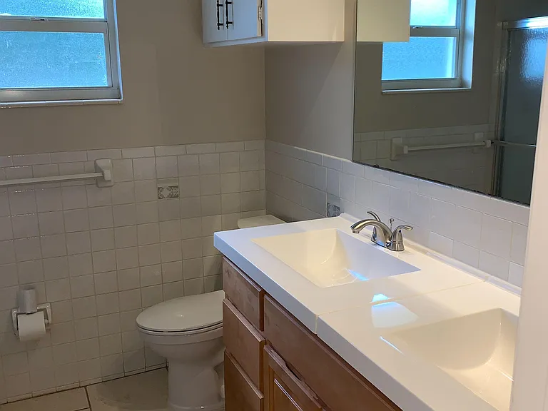 Shared hall bath