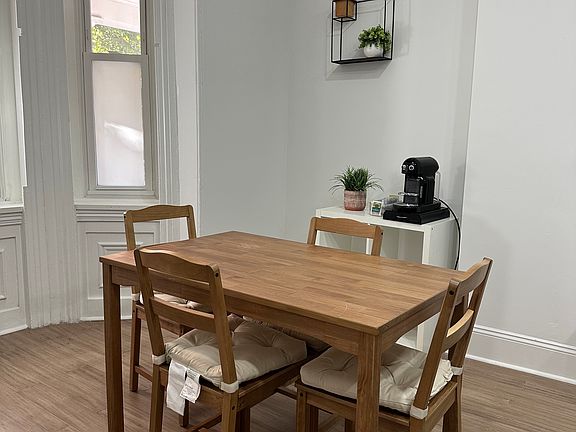 Dining area could seat 4 people. Nespresso machine available. Additional space for additional appliances as needed.