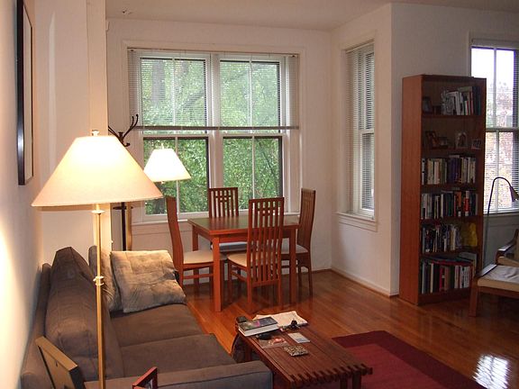 Dining table and chairs in Bay Window