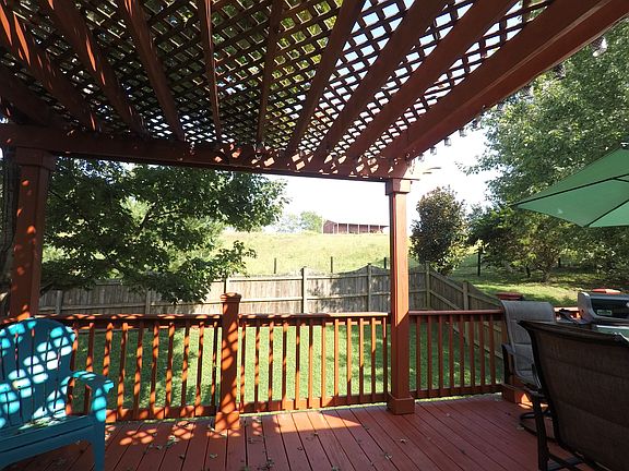 Large deck with pergola 