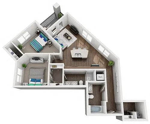 Floor plan 2K