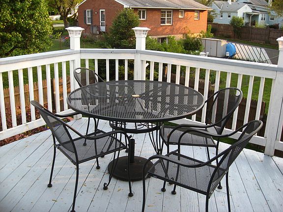 Deck with Solar Lights
