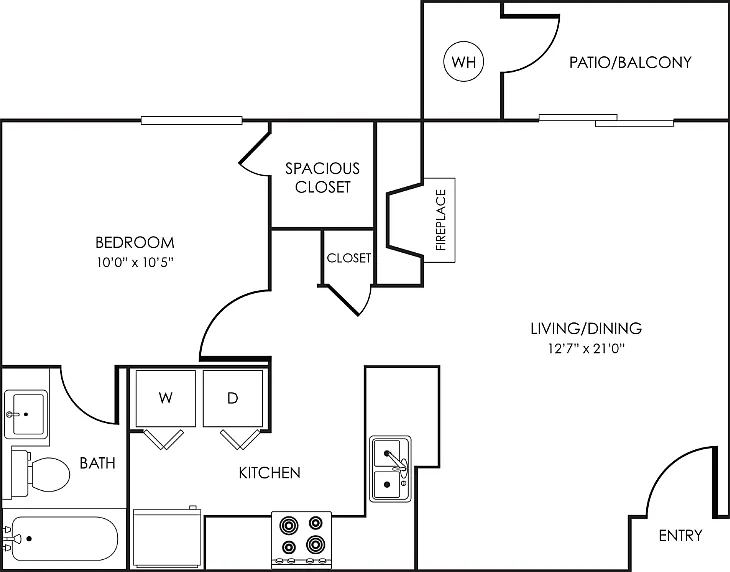 Lantana Floor Plan 11C 11E Floorplan Diagram