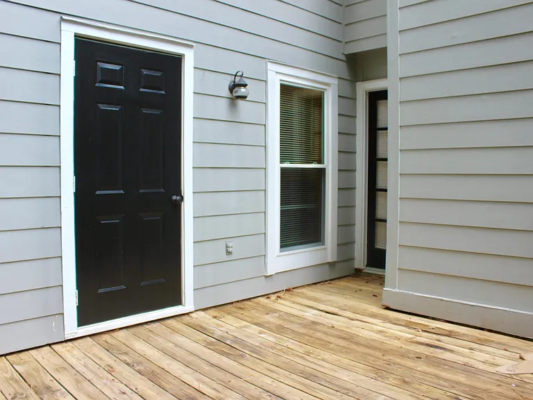 Deck in Back with Storage Closet