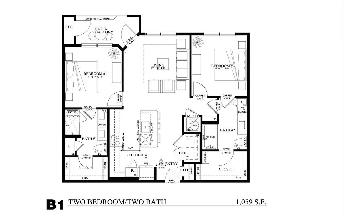 Floor plan B1