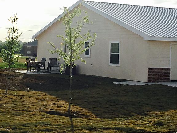 Duplex Patio before privacy fence built.