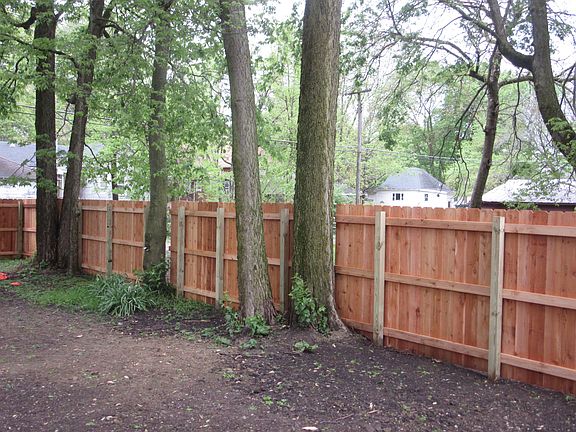 back yard of across the street - already leased - but shows