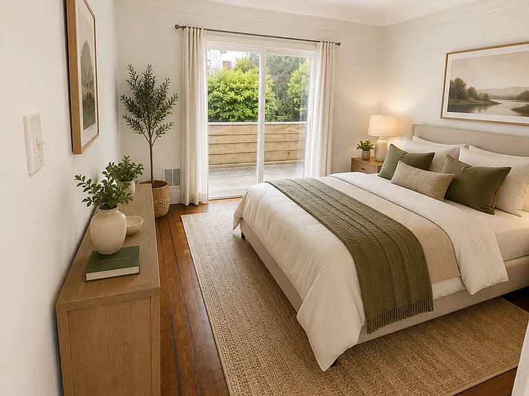 Bedroom 1 (virtually staged)
