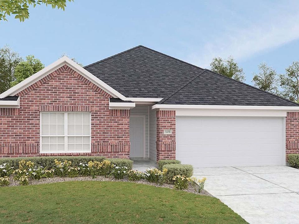 Timeless red brick facade with pristine landscaping in Hunters Glen. A harmonious blend of classic c