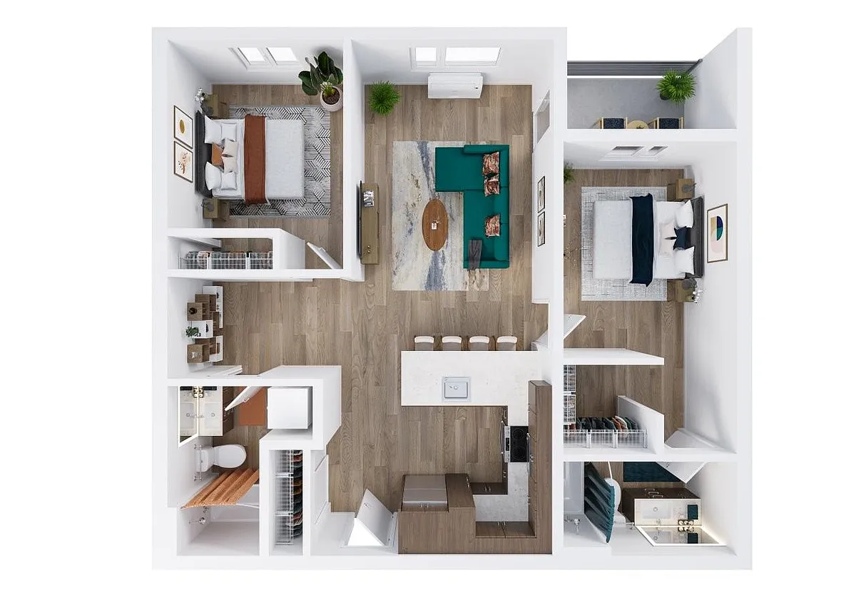 Floor plan 2X2 A