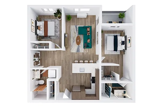 Floor plan 2X2 A