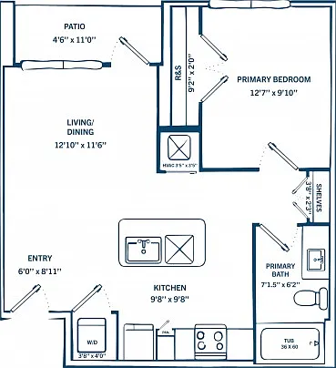 E2C | 1 bed 1 bath | 721 sq ft E2C | 1 bed 1 bath | 721 sq ft