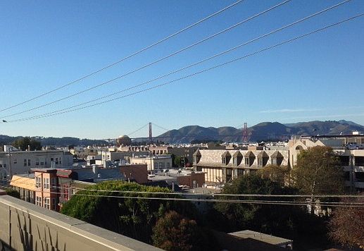 Golden Gate Bridege veiw from roofdeck