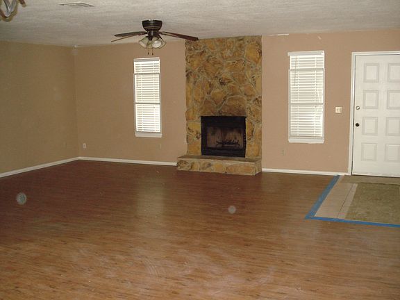 wood burning fireplace