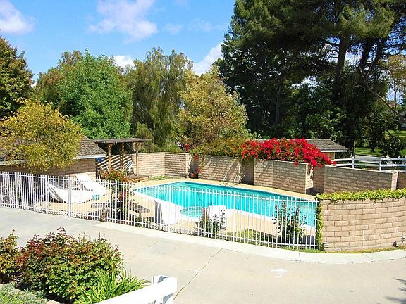 Secluded pool and spa