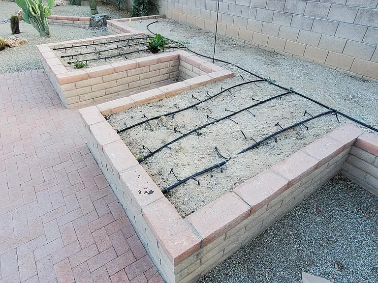Back Yard - raised Garden Beds