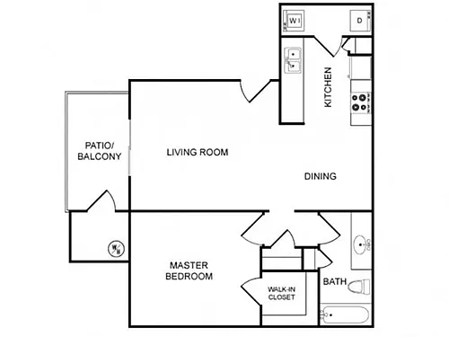 Floor plan 1 Bedroom