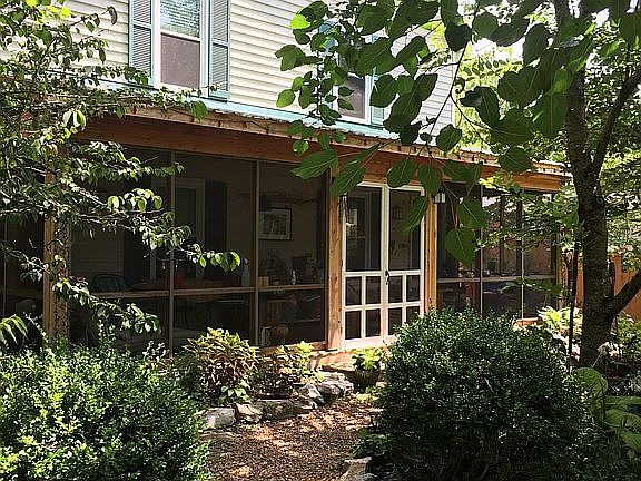 The Springhouse cedar porch. 