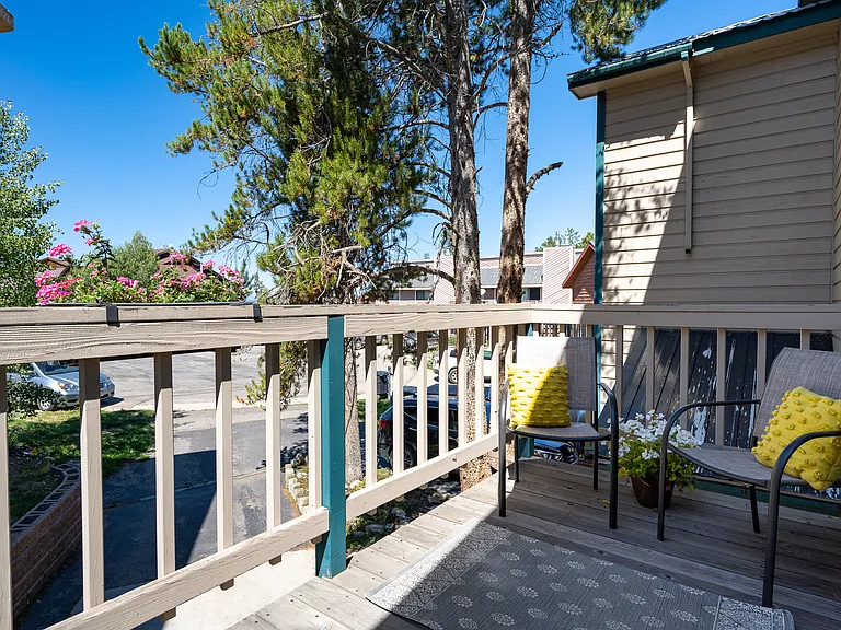 There are two decks, one on the side of the house and one on the front.