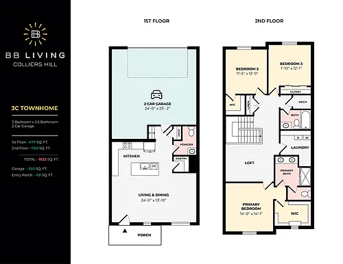 Floor plan 3C Townhome
