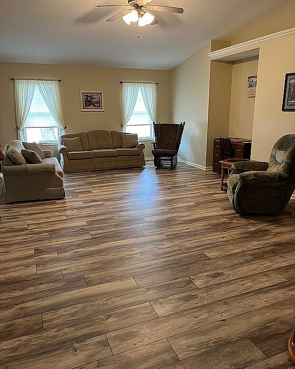 New flooring in family room