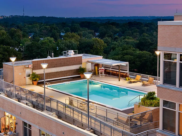 Rooftop Swimming Pool with Views of Tysons Corner Skyline