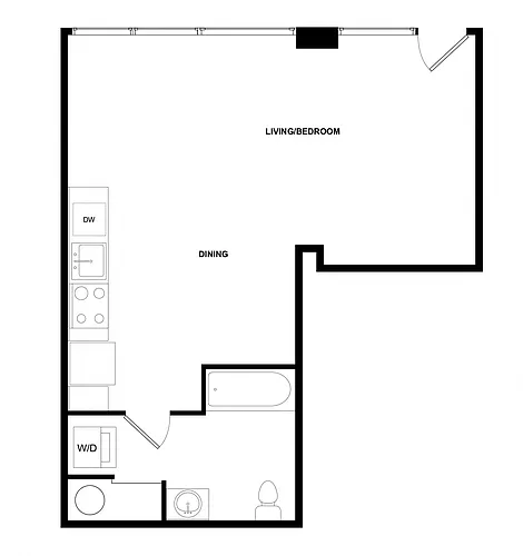 Floor plan 107 Aspen Live Work