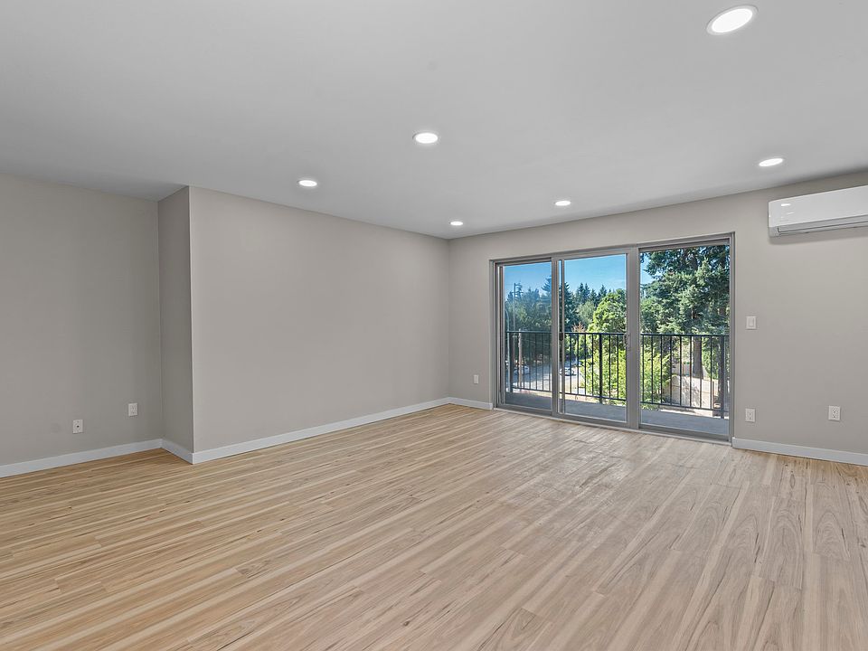 Living room with large private deck