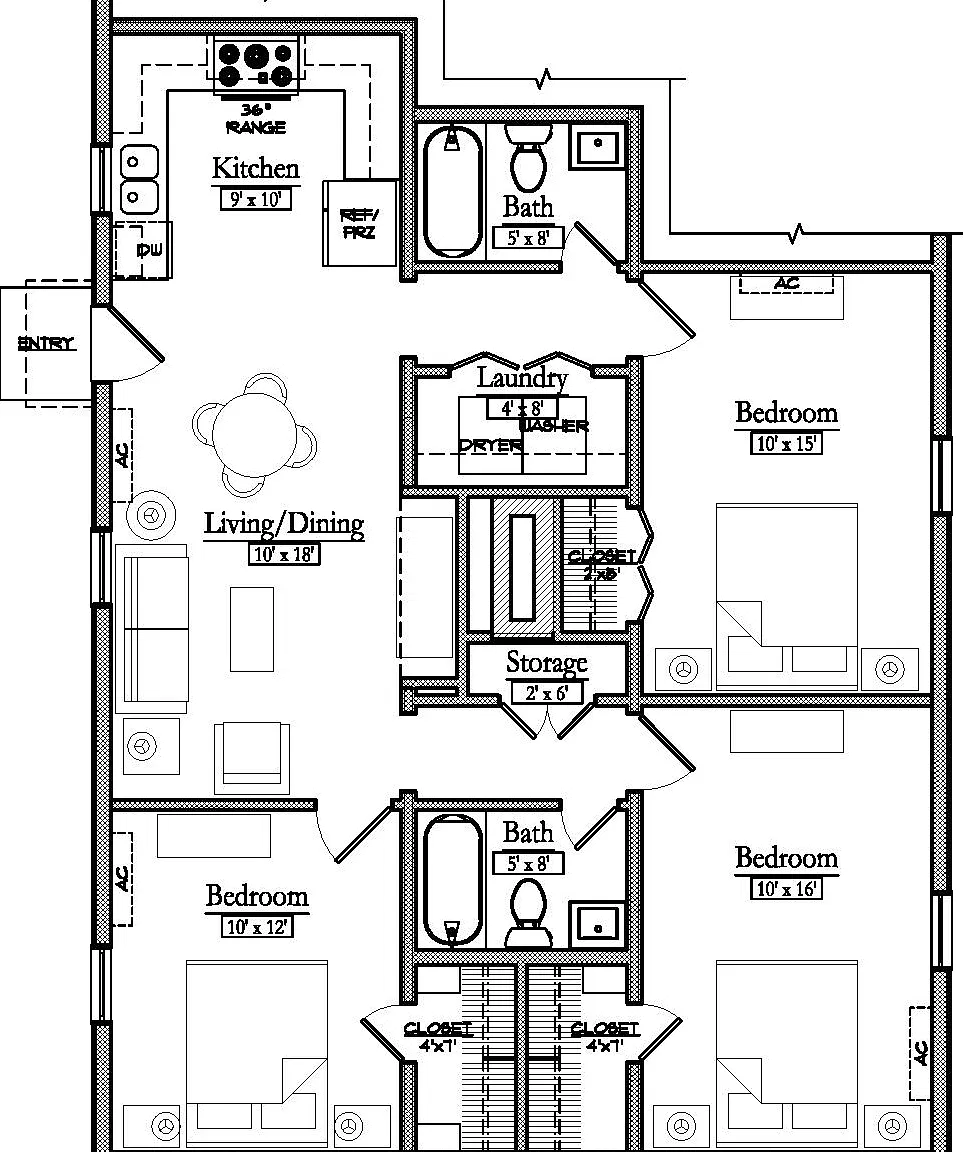 3 bed, 1100 sqft, $3,600 — Photo 2