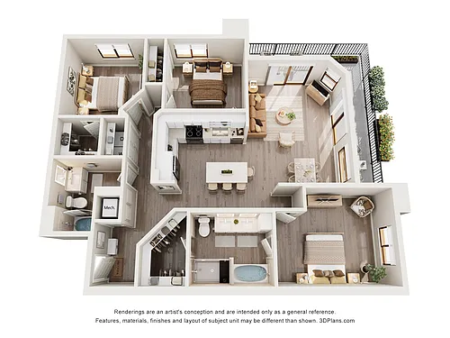 Floor plan C1B