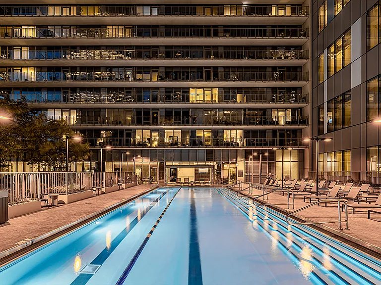 Picture summer nights at the pool on the terrace