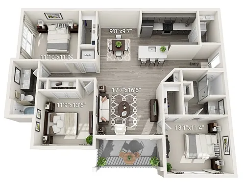 Floor plan C1