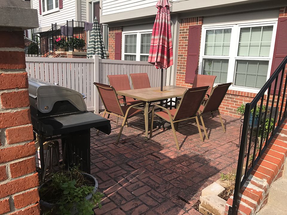 Large brick patio perfect for grilling and relaxing.
