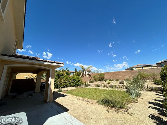 Backyard and covered patio