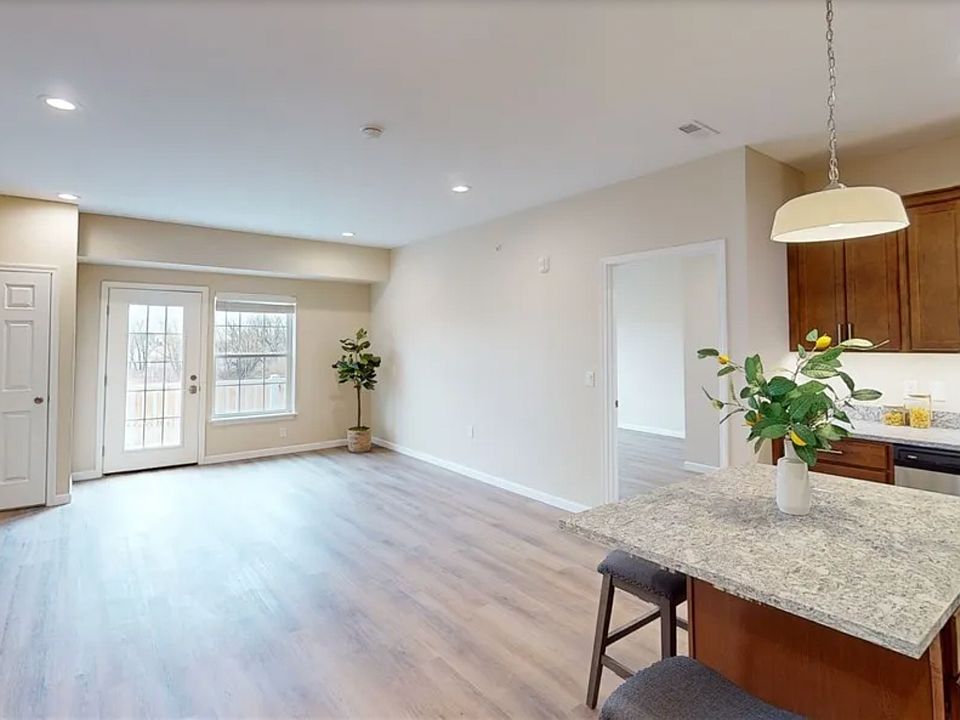 Luxury plank flooring and nine foot ceilings.