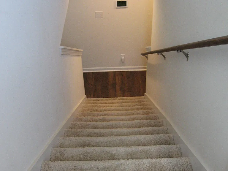 Stairs to the second floor of the house