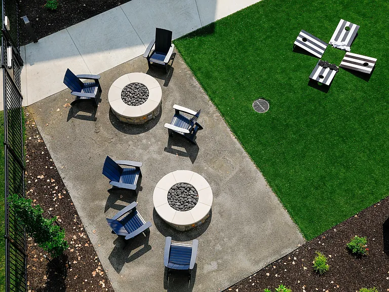 FIREPIT + YARD GAME LOUNGE