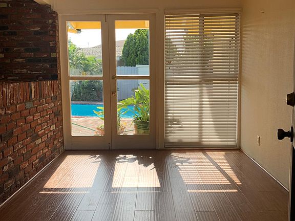 Sunny and bright entry with views and access directly to the backyard