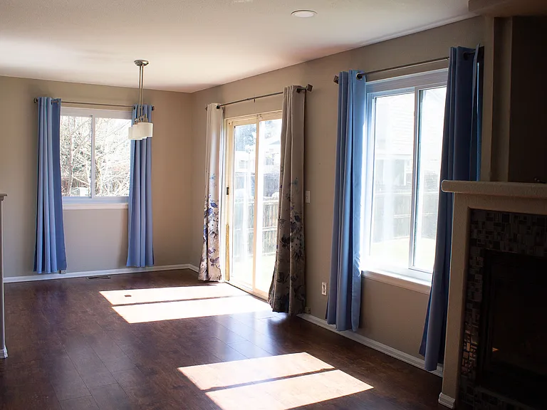 dining room/back sliding door