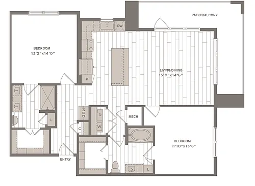 Floor plan B3