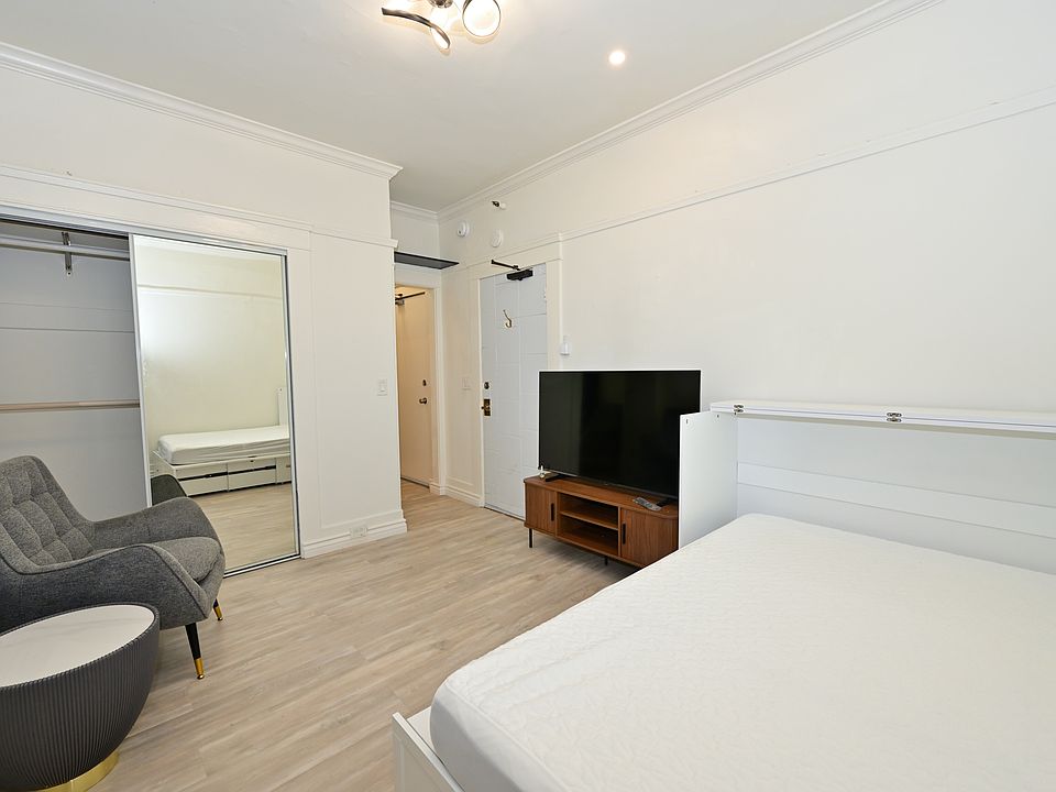 BRIGHT and AIRY Living room with LED lights and LED ceiling fans and furnished