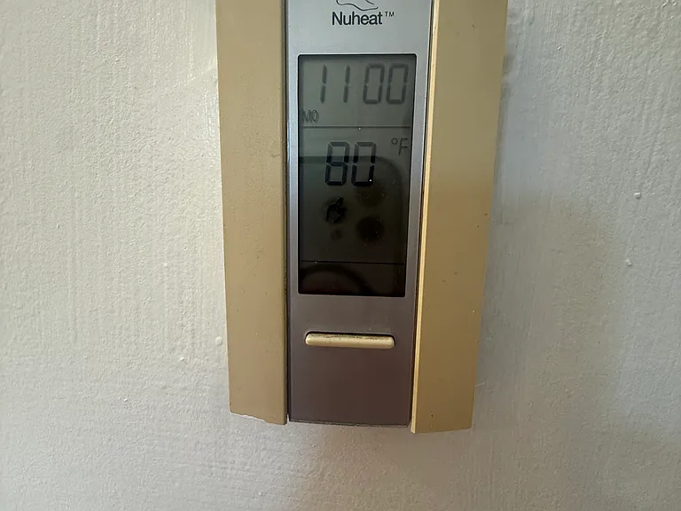 Heated floors for the upstairs bathroom