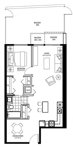 Floor plan 3583 Kingsway - Plan C